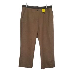 Marc Jacob Womens Wool Cropped Pants Size 4 Brown *